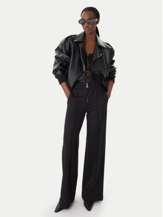 Patrizia Pepe Spodnie materiałowe 8P0813/A715 Czarny Wide Leg