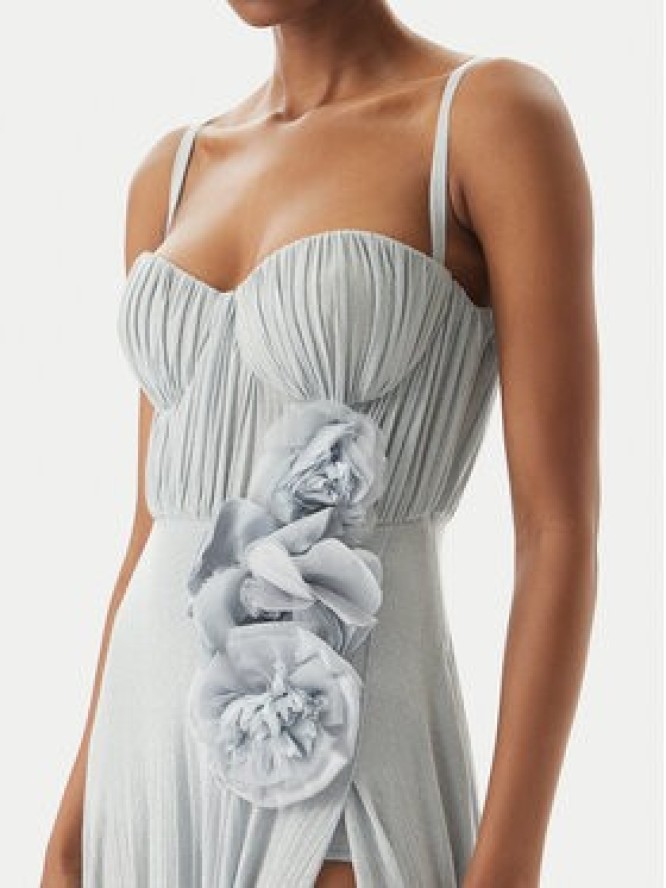 Elisabetta Franchi Sukienka wieczorowa AB-R22-52E2 Błękitny Regular Fit