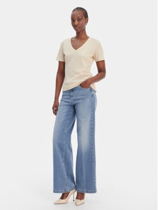 Liu Jo Sport T-Shirt TA6175 J3845 Écru Regular Fit