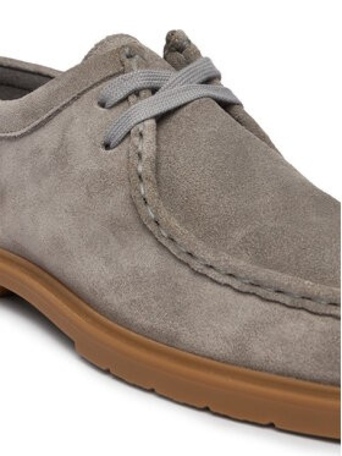 Tommy Hilfiger Półbuty Lightweight Suede Apron Toe FW0FW09262 Szary