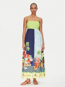Seafolly Sukienka letnia Cuba 55439-DR Kolorowy Relaxed Fit