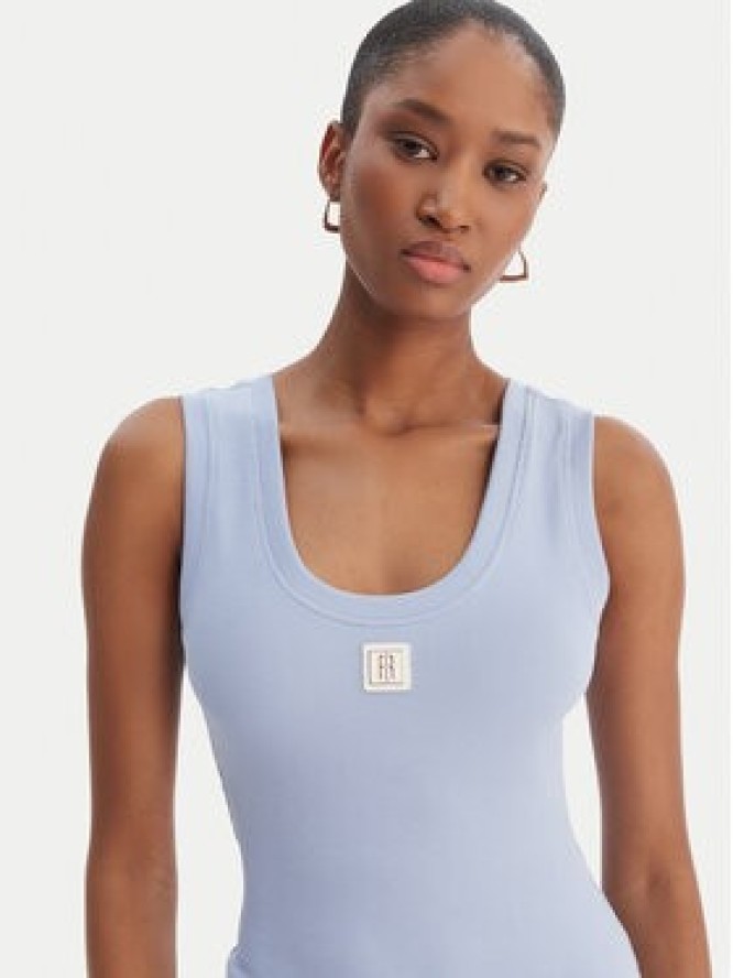 Fracomina Top FP26ST2001J40101 Błękitny Slim Fit