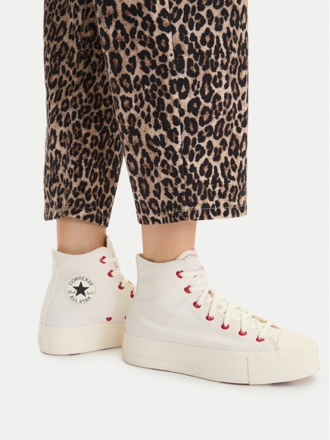 Converse Trampki Chuck Taylor All Star Lift Platform Hearts A19058C Biały