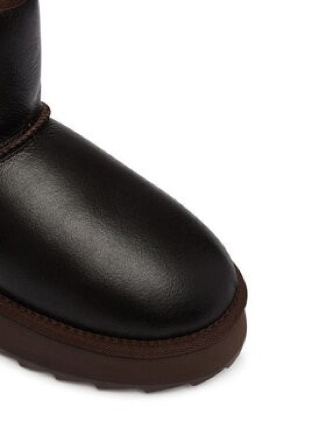 EMU Australia Śniegowce Sharky Mini Town Flatform W13340 Brązowy ciemny