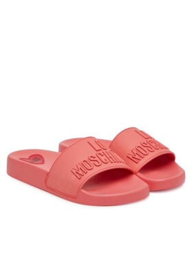 LOVE MOSCHINO Klapki JA28052G0MI15502 Koralowy