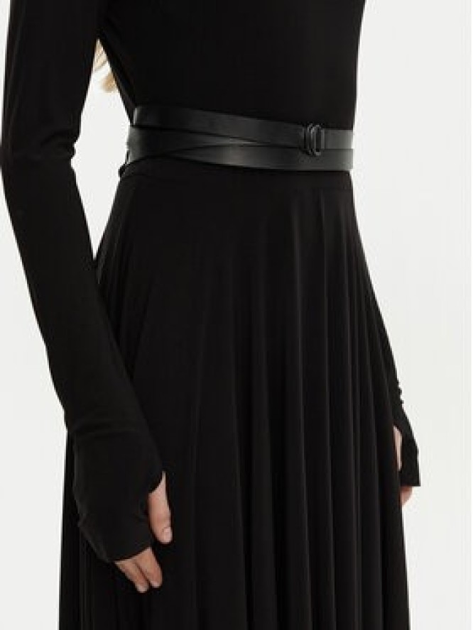 NORMA KAMALI Sukienka wieczorowa KK3243PLF87001 Czarny Slim Fit