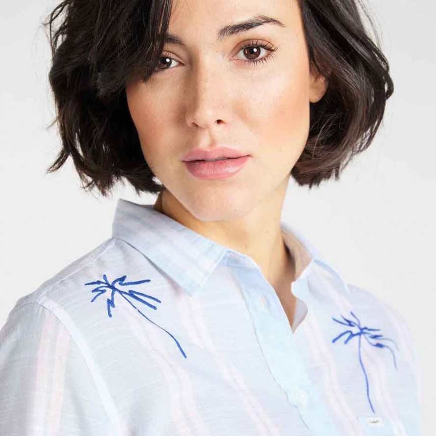 LEE ONE POCKET SHIRT DAMSKA KOSZULA SKY BLUE L45TIMNR 112110555