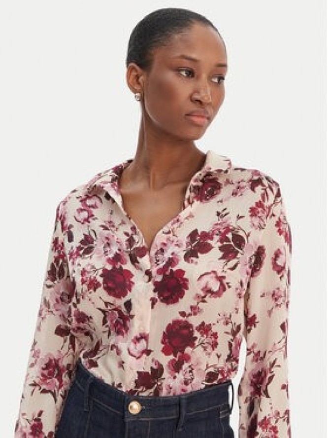 Guess Koszula W6RH73 WDW82 Beżowy Regular Fit