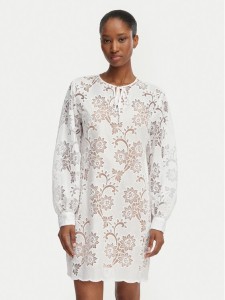 MICHAEL Michael Kors Sukienka letnia MS683E2KR2 Biały Relaxed Fit