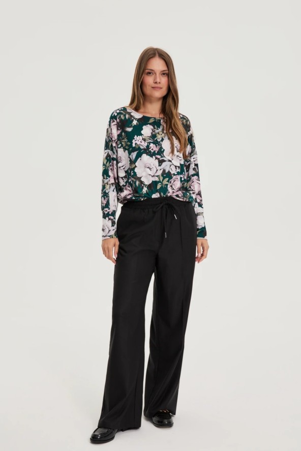 Spodnie z szerokimi nogawkami czarne