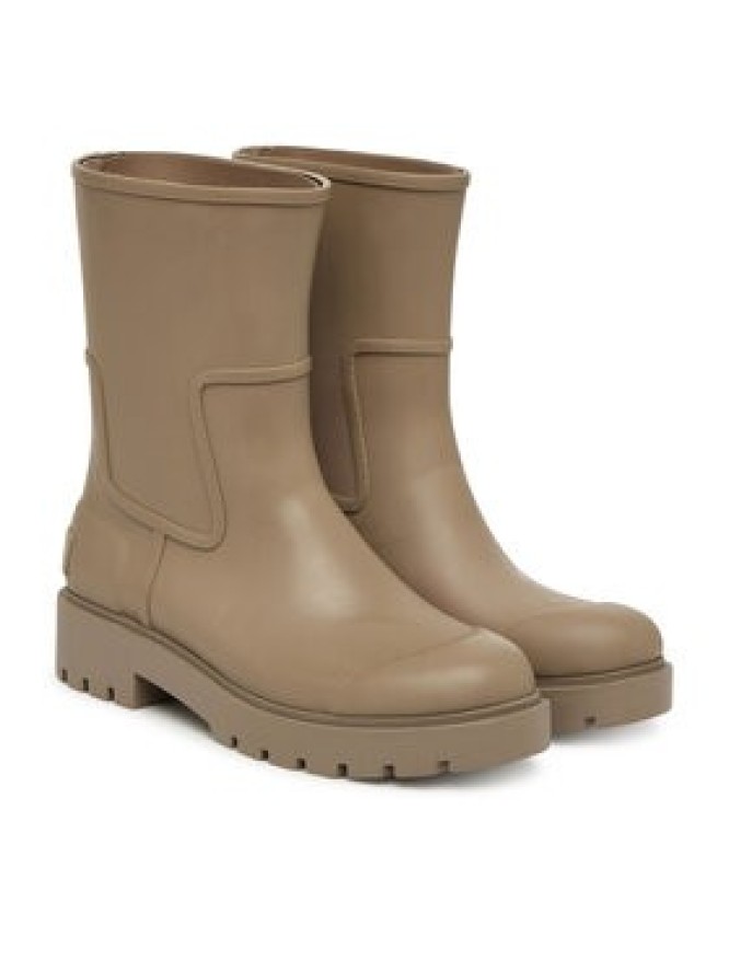 Calvin Klein Jeans Kalosze Mid Rainboot Rubber YW0YW02004 Brązowy