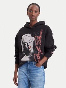 Guess Bluza W6BQ18 K6664 Czarny Oversize