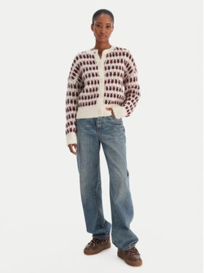 Vero Moda Kardigan Lisa 10336622 Beżowy Regular Fit