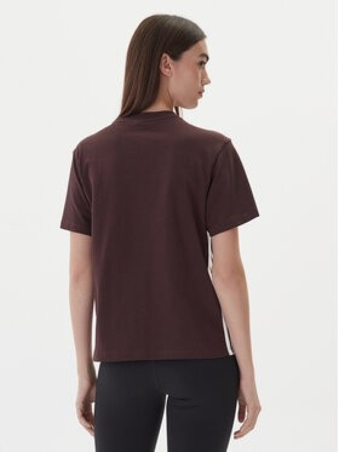 adidas T-Shirt Essentials 3-Stripes JX7621 Brązowy Regular Fit