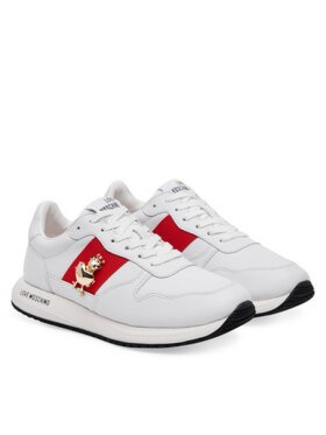 LOVE MOSCHINO Sneakersy JA15373G1MIAL10A Biały