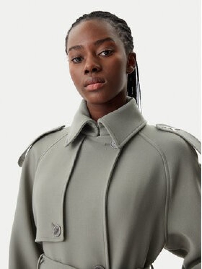 Patrizia Pepe Płaszcz przejściowy 8O0169/A5J1-S701 Szary Regular Fit