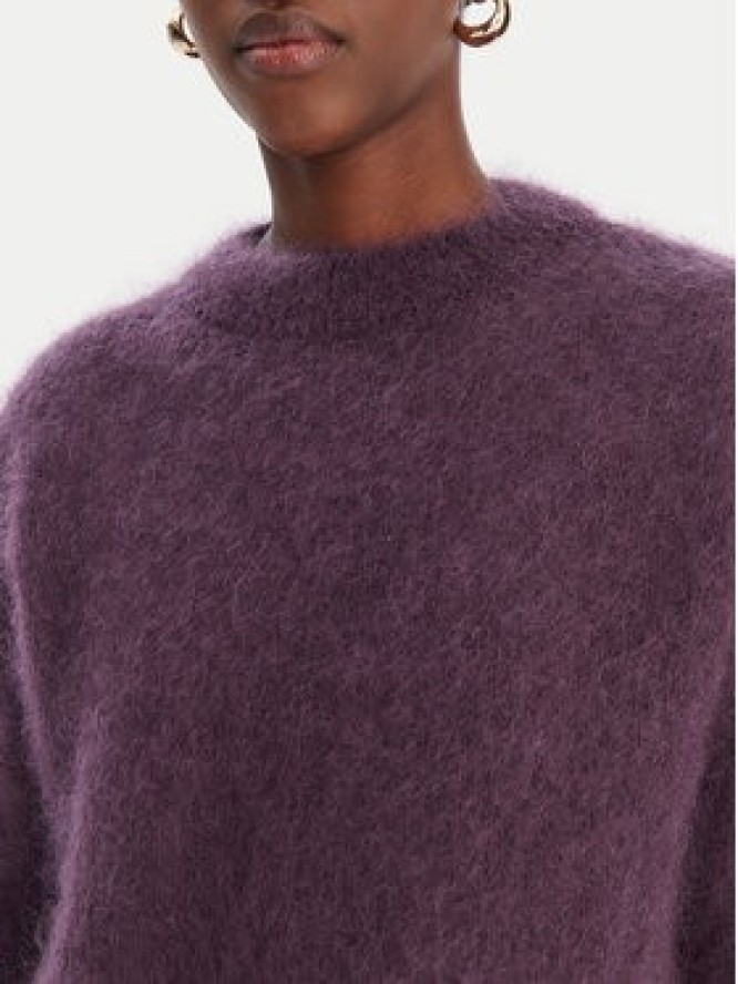 Dixie Sweter M277Y101A Fioletowy Relaxed Fit