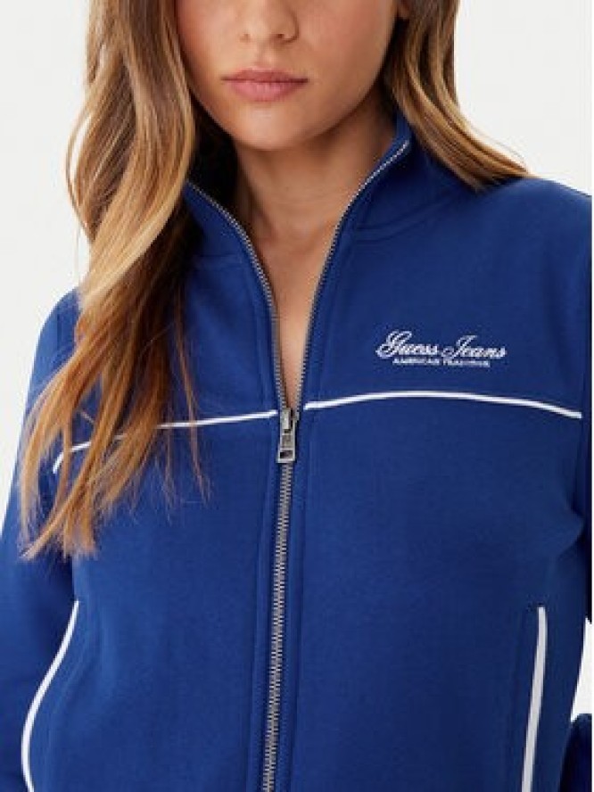 Guess Jeans Bluza W5YQ17 K68I4 Niebieski Regular Fit