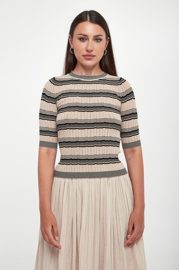 Sweter damski z krótkim rękawem Leda WEEKEND MAX MARA