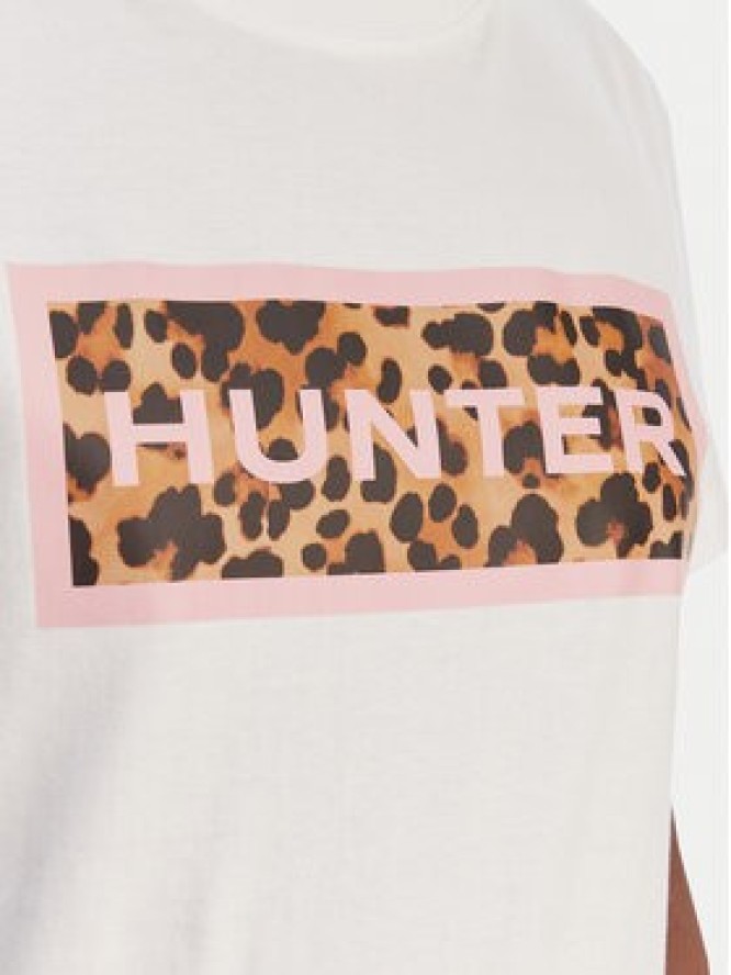 Hunter T-Shirt Essentials HARW0011261 Biały Regular Fit