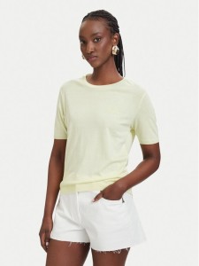 Patrizia Pepe T-Shirt 2M4542/J419-Y841 Żółty Regular Fit