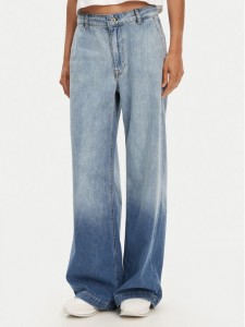 Please Jeansy P869200002 Niebieski Wide Leg