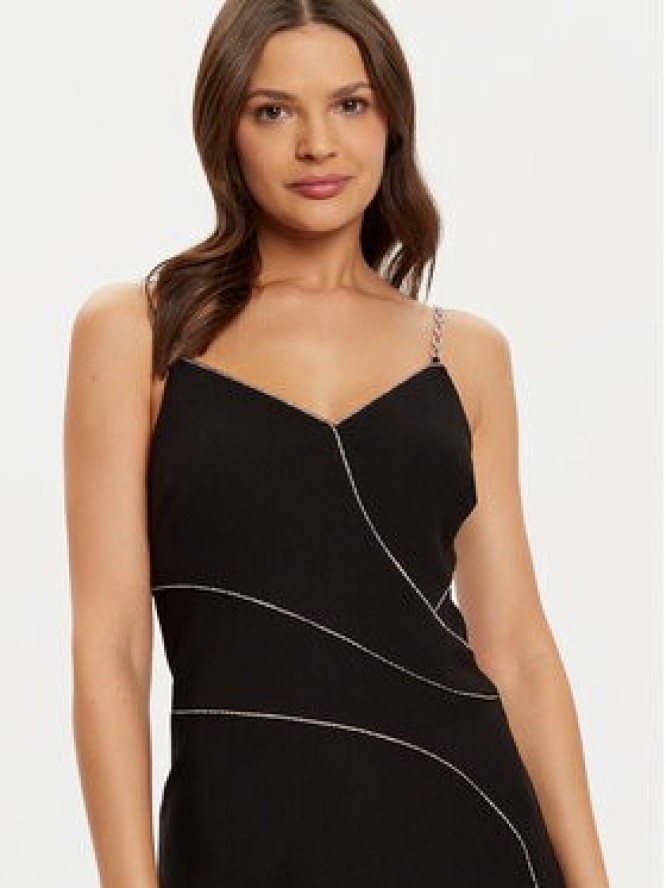 Guess Sukienka koktajlowa W5RK52 KCML0 Czarny Slim Fit
