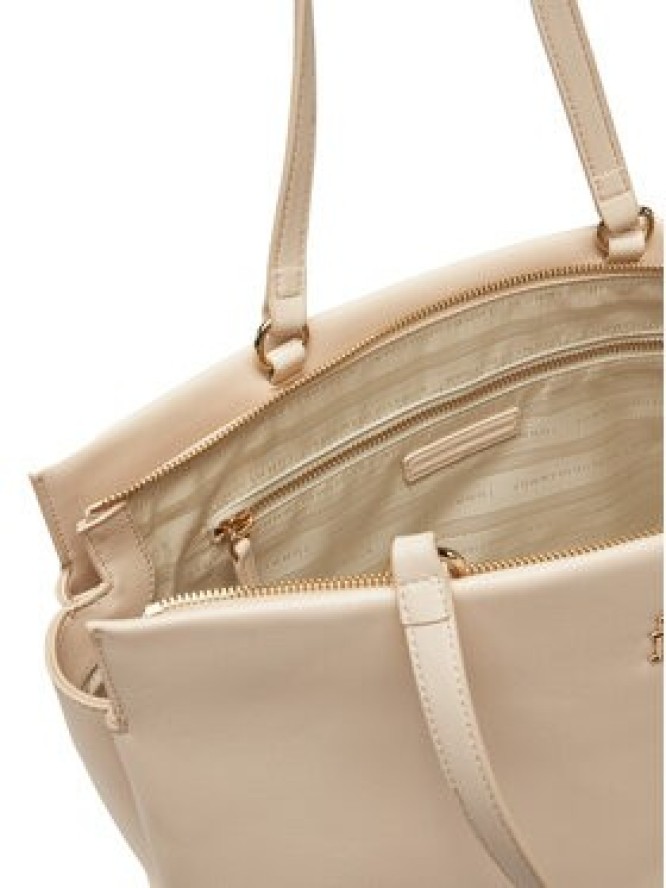 Tommy Hilfiger Torebka Th Legacy Tote AW0AW17197 Écru