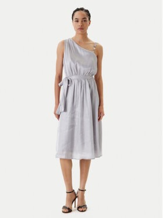 Fracomina Sukienka koktajlowa FQ25SD2009W797T4 Srebrny Regular Fit