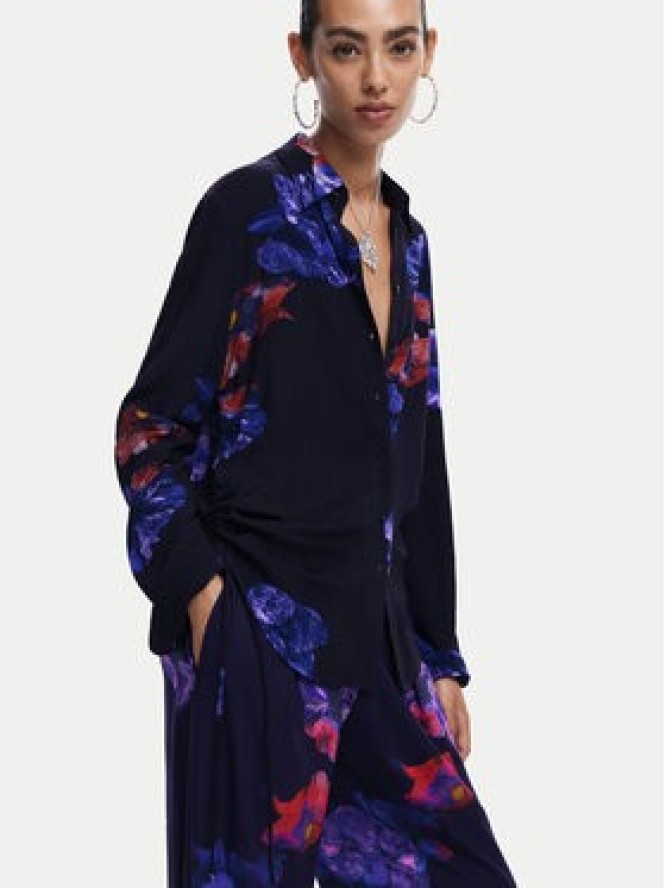 Desigual Spodnie materiałowe 25SWPWX5 Czarny Relaxed Fit