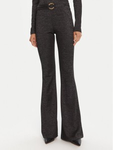 Just Cavalli Spodnie materiałowe 79PAC101 J0251 Czarny Flare Fit