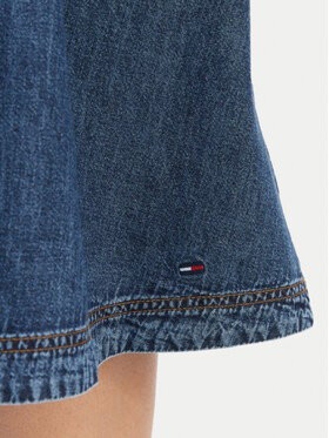 Tommy Jeans Sukienka jeansowa DW0DW22341 Niebieski A-Line Fit