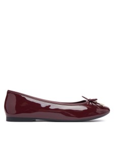 Tommy Hilfiger Baleriny Th Charm Patent Ballerina FW0FW09481 Bordowy