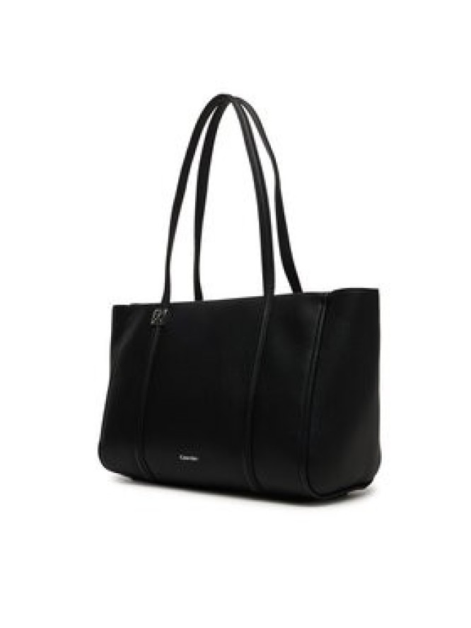 Calvin Klein Torebka Emblem Hw Pebble Tote LV04F3424G Czarny