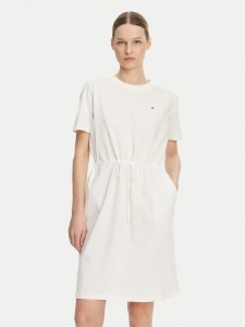 Tommy Hilfiger Sukienka codzienna WW0WW45529 Écru Regular Fit