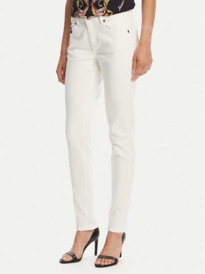 Versace Jeans Couture Jeansy 78HAB5K1 Biały Skinny Fit