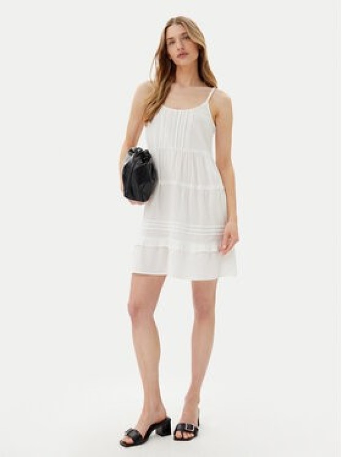 Vero Moda Sukienka letnia Pretty 10325236 Biały Regular Fit