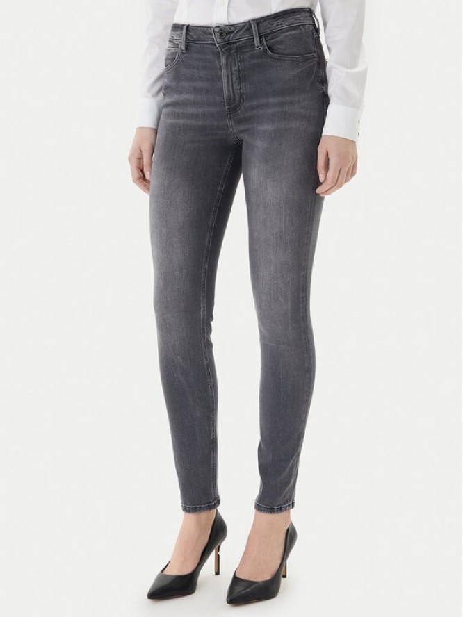 Guess Jeansy W2YA46 D4PZ2 Szary Skinny Fit
