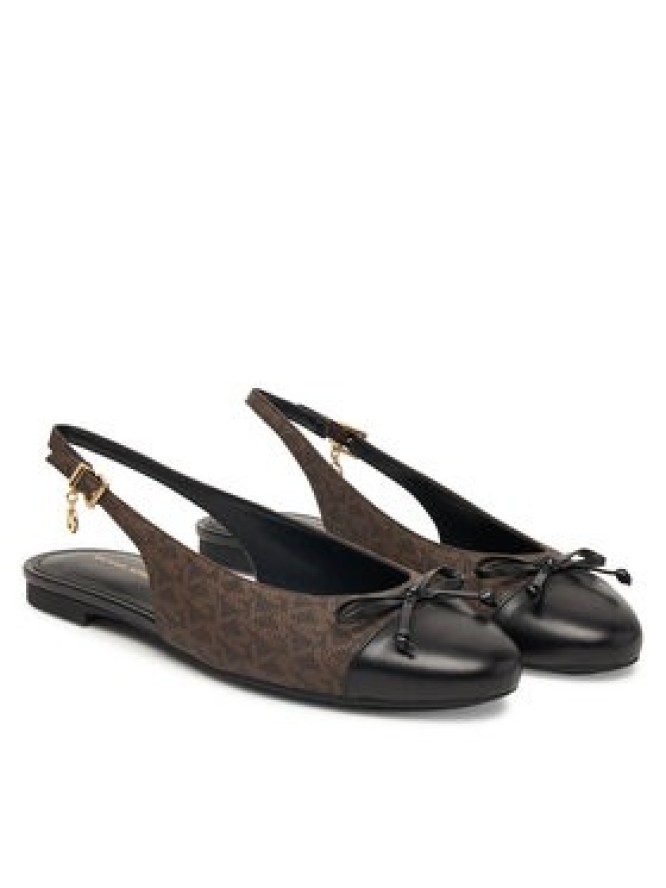 MICHAEL Michael Kors Baleriny Piper Sling 40S6PIFP1B Brązowy