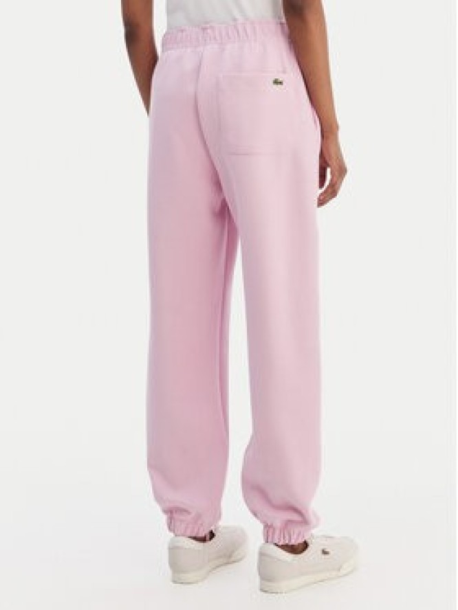 Lacoste Spodnie dresowe XF5244 Różowy Regular Fit