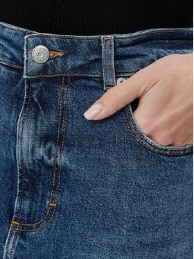 BOSS Spódnica jeansowa midi 50512588 Niebieski Slim Fit