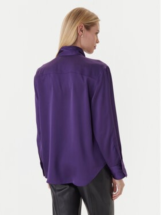 Calvin Klein Bluzka LV044D125G Fioletowy Regular Fit