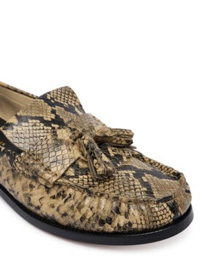 Tommy Hilfiger Mokasyny Th Loafer Tassel Snake FW0FW09500 Beżowy