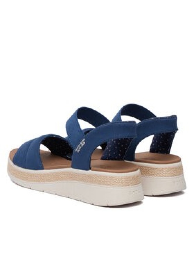 Skechers Sandały BOBS Sun Ray 114413/NVY Granatowy