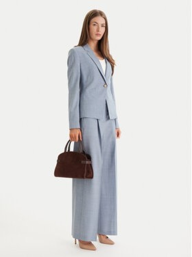 BOSS Spodnie materiałowe Tiana 4 50554965 Granatowy Regular Fit