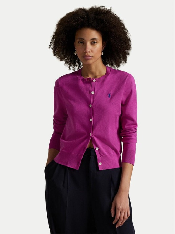 Polo Ralph Lauren Kardigan 211971871010 Fioletowy Slim Fit