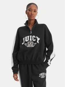 Juicy Couture Bluza College JCSAS126401 Czarny Relaxed Fit