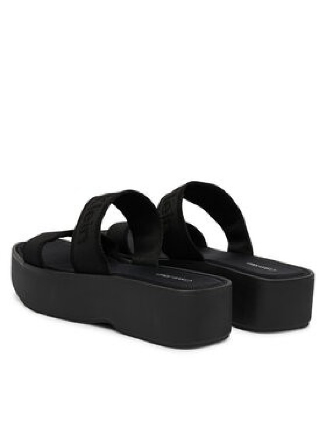 Calvin Klein Klapki Flatform Sndl Webbing HW0HW02878 Czarny