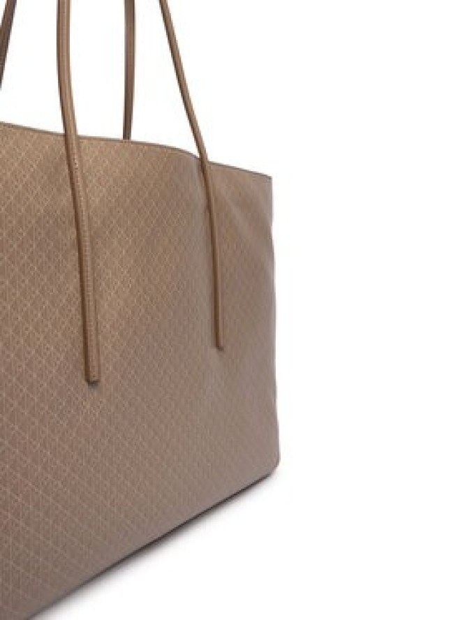 Calvin Klein Torebka Emblem Aop Large Tote W/ Pouch LV04F3364G Beżowy