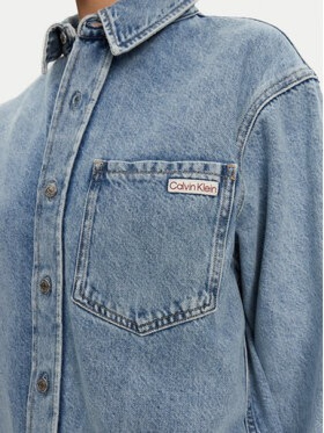 Calvin Klein Jeans Koszula jeansowa J20J225516 Niebieski Relaxed Fit